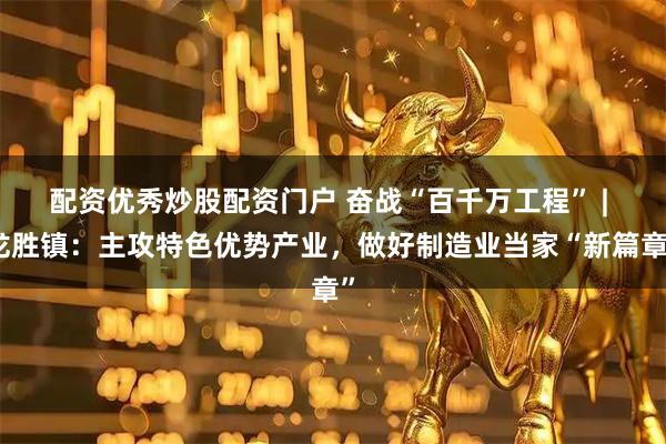 配资优秀炒股配资门户 奋战“百千万工程” | 龙胜镇：主攻特色优势产业，做好制造业当家“新篇章”